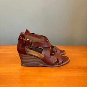 Brown Wedge Sandals